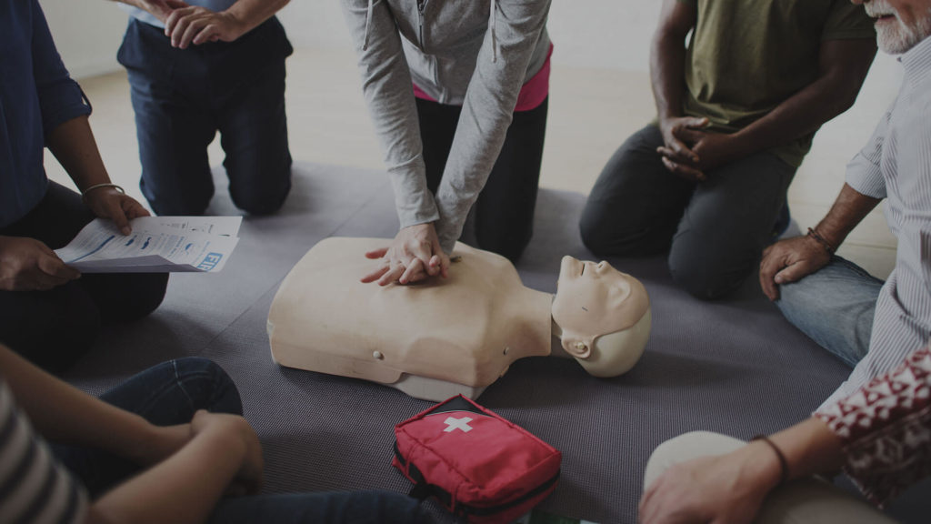 CPR training on campus