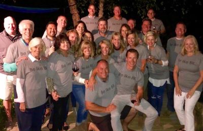 Jeff and Bill celebrate with friends and family