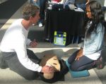 Scott Frank demonstrates CPR