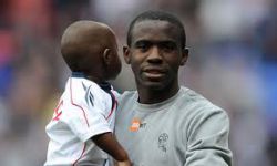 Fabrice Muamba with his son, Joshua