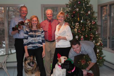 Stuart Koenig and family at Christmas