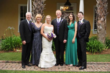 Stuart Koenig, far left, at his daughter Kathryn's wedding, five months before his death
