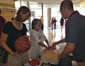 Nick Gerstel demonstrates CPR