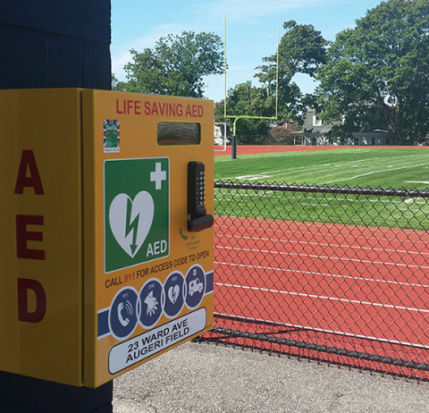 AED near track
