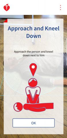 screenshot of CPR app