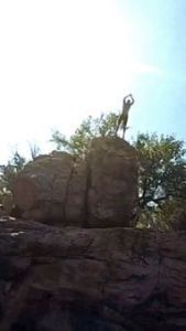 cliff diving