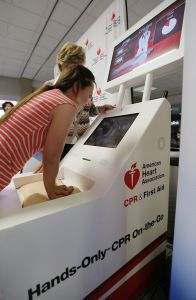 Airport CPR kiosk