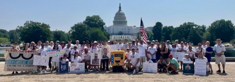 Heart advocates in front of Capitol