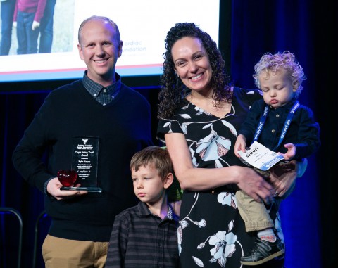 Kyle Hayes, previous winner of PSP award
