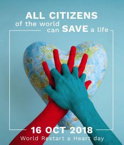 World Restart a Heart Day graphic