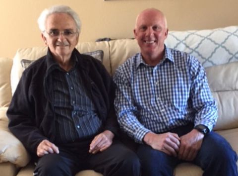 Survivor Ira Gura with his hero Mike Vanneman Survivor Ira Gura with his hero Mike Vanneman