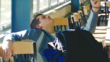 John Babbitt checking his phone
