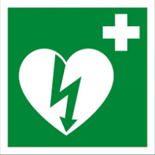 European AED sign