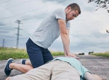 Man giving CPR