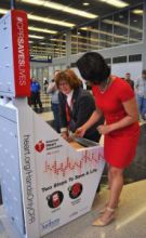 Hands-only CPR kiosk