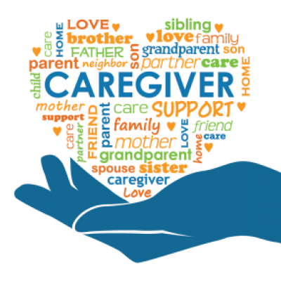 Caregiver word cloud