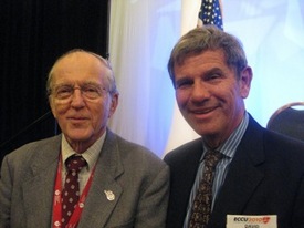 Guy Knickerbocker, one of the inventors of CPR, with survivor David Belkin, Esq.